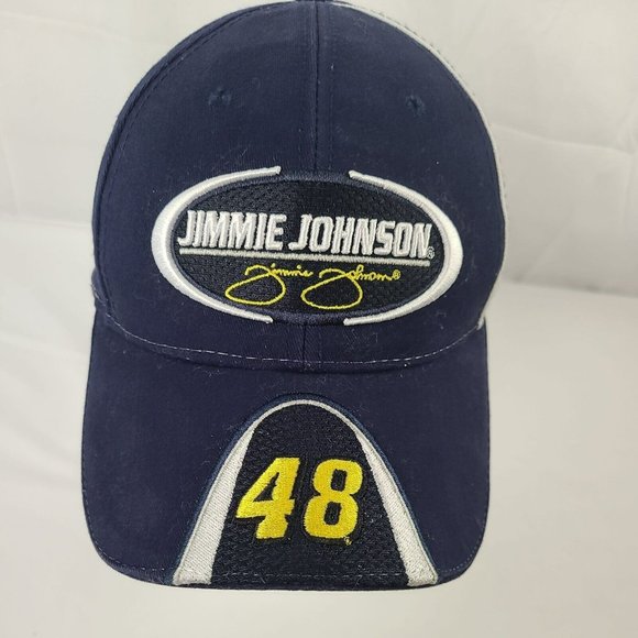 Winner's Circle Nascar Jimmie Johnson 48 Navy Blue Baseball Hat Cap Cotton - Picture 2 of 9